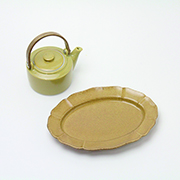 ハニーマスタード窯変釉 1kg 窯変釉薬 (粉末釉薬)
