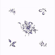デザイン転写紙セット (有鉛) ＮＯ．２１　花 4×6cm　2×2.5cm　41ピース