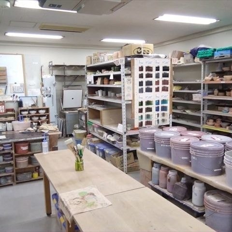 釉薬と絵具