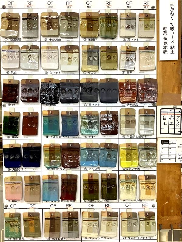 釉薬見本