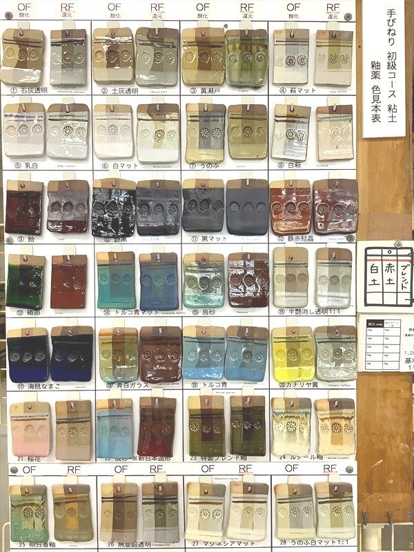 釉薬見本